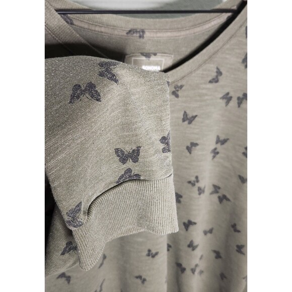 Sonoma Olive Green Butterfly Long Sleeve Tee - Picture 3 of 4